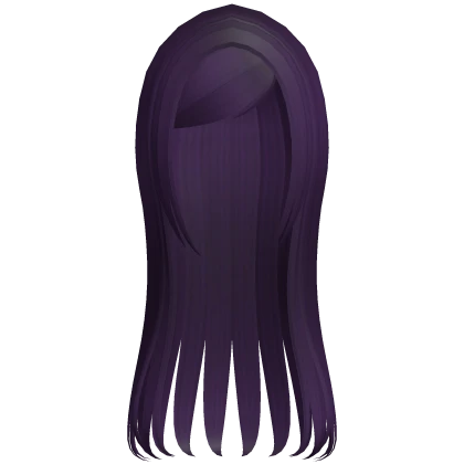 ☆ adorable y2k goth long straight dark purple