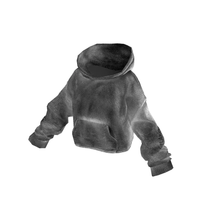 MARCHÉE - Washed Grey Fan-Parody Boxy Hoodie