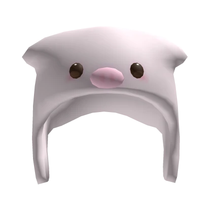 ♡ kawaii pink sleepy pig beanie