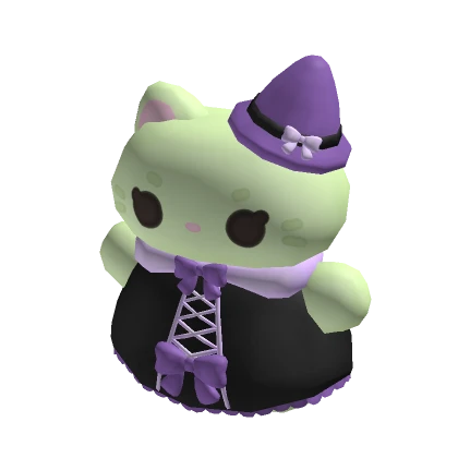 ♡ Kawaii Halloween Witch Kitty Holdable Plush