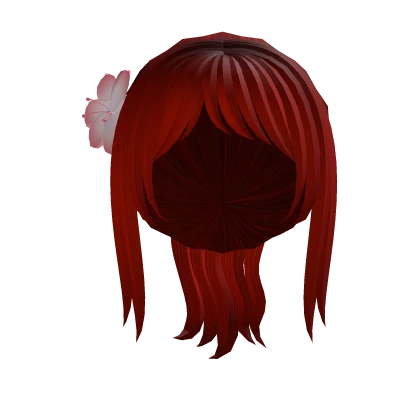 Flower Hair Red