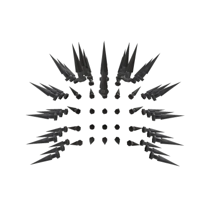 Head Spikes Silver 