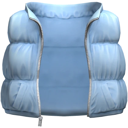 Puffer Vest Blue Alaska Jacket Cleezy Warm Y2K 1.0