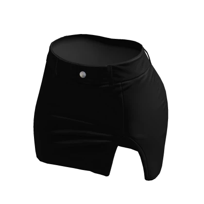 Skirt Black Tight High Waisted Mini Chibi Chic Y2K