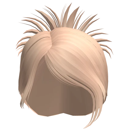 2000s Glamour Spiked Bun Hair in Blonde