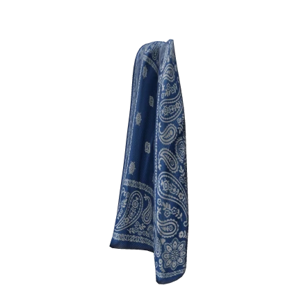 Blue Pocket Bandana