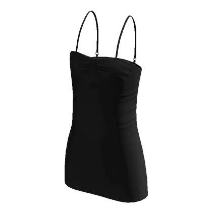 Strappy Mini Dress - Black