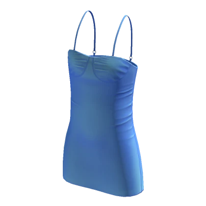 Strappy Mini Dress - Blue