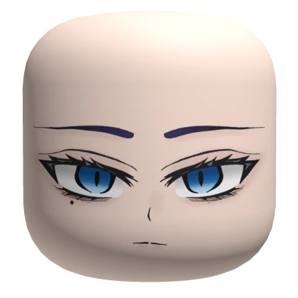 Tired Pretty Blue Eyes Face