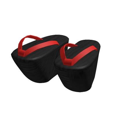 Pokkuri Geta - Black