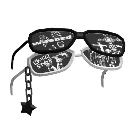 y2k streetwear sunglasses wasted