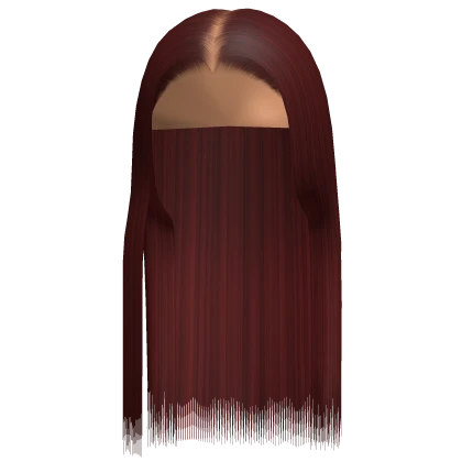 Straight Long Baddie Buss Down (Dark Red)