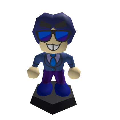 Blue Executive Bobblehead