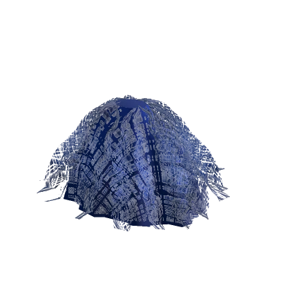 Ruffled Ball Skirt(Blue)