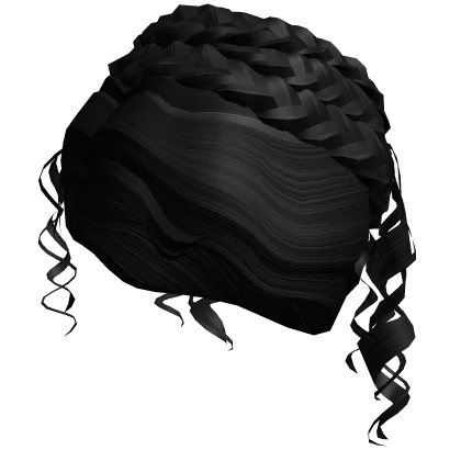 Curly Up-do Roman Beauty Hair in Black