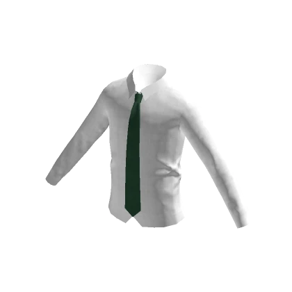 Shirt with Green Tie 