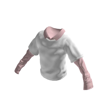 White Sweater with Pink Full Sleeve