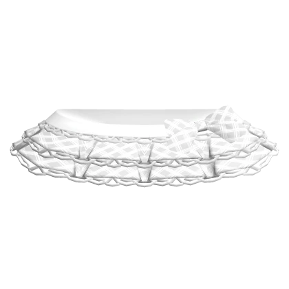 cutesy plaid mini skirt white