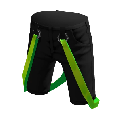 Suspender Shorts Green