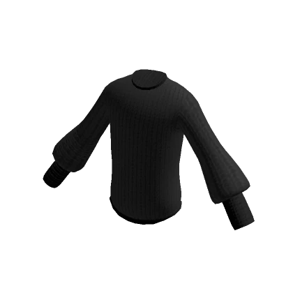 Black Lantern Sleeve Sweater