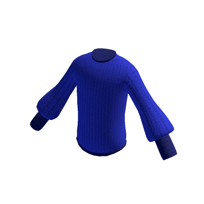 Blue Lantern Sleeve Sweater