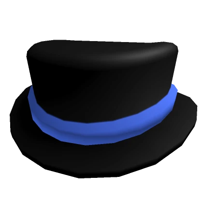 Blue Comically Oversized Top Hat