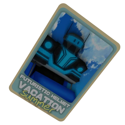 (🔵) Vacation Summer Trading Card