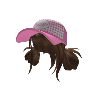 Baddie Cap in Brown & Pink