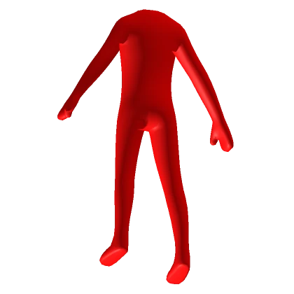 Red Cartoony Character Outline