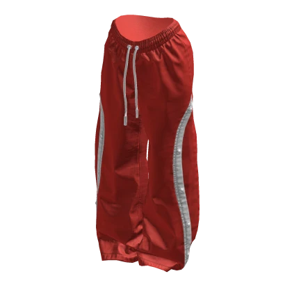 Red Baggy Striped Track Suit Pants 🫐