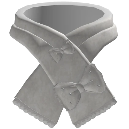 Fluffy lace winter scarf