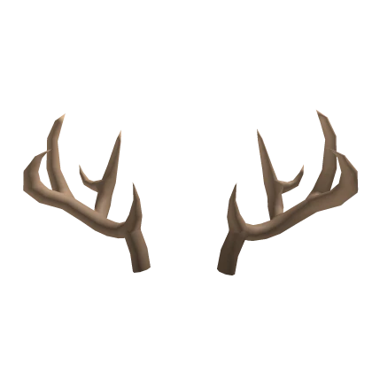 Beige Cute Deer Antlers