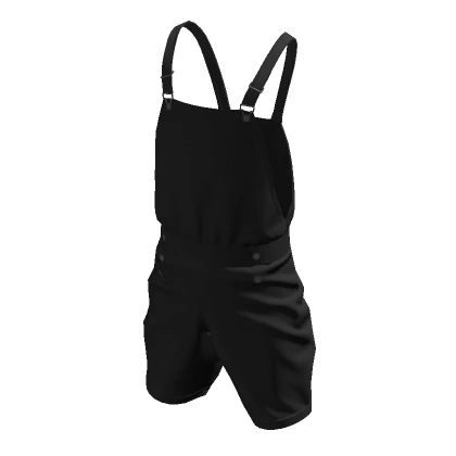 Black Short Overalls