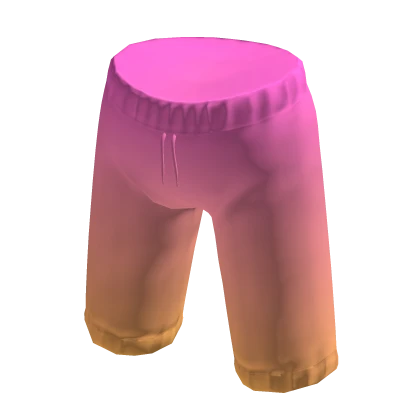 Pink and Yellow Gradient Shorts