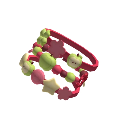 cute igari twee mori kei apple chunky bracelets