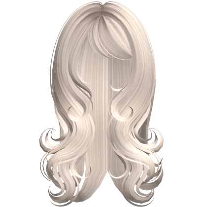 long dreamy wavy flowy hairstyle in white blonde