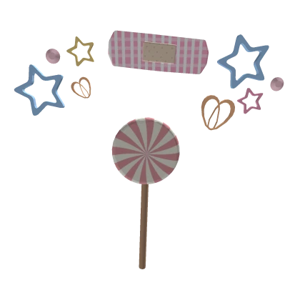 Lollipop Starry Pastel Decora Face Accessories