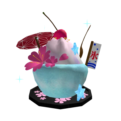 Large Cherry Blossom Flavored Shaved Ice