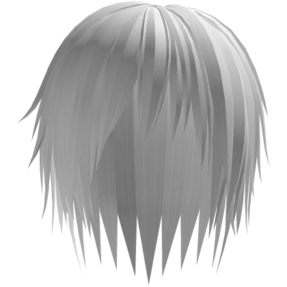 white long messy emo vkei hair