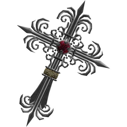 PBR Gothic Back Tipped Cross