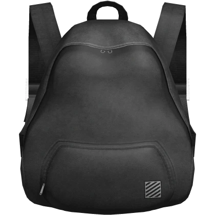 Distressed Black Canvas Backpack (3.0)