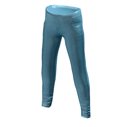 Leather Pants - Light Blue