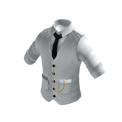 Waistcoat | Rolled up Shirt | White