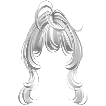 Anime Stylish Messy Girl Bangs (White)