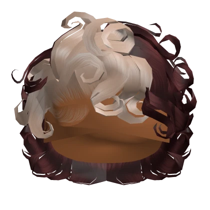 ☆ | Skunk Stripe Curly Bixie Cut