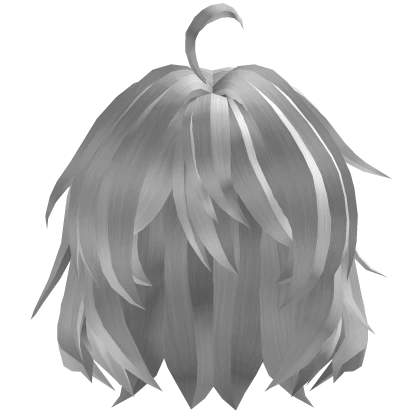 Anime Short Messy Hair - White