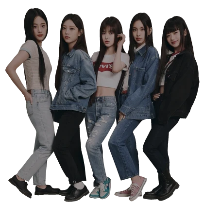 NewJeans NJZ OT5 Kpop Back Buddy Cutout