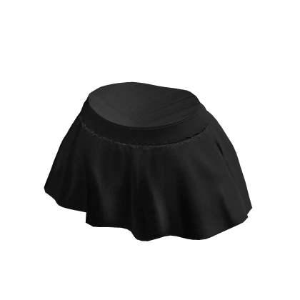 Black mini skirt