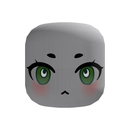 🍀Animated Chibi Vampire Eyes Face (Green)