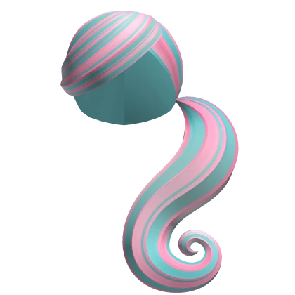 Swirly Iconic Halloween Bubblegum Ponytail